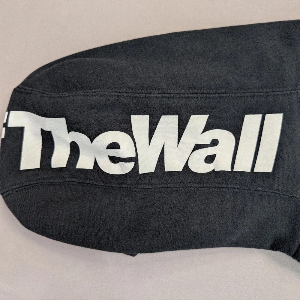 Vans Off The Wall Hoodie Black Logo Pullover Mens M Streetwear
